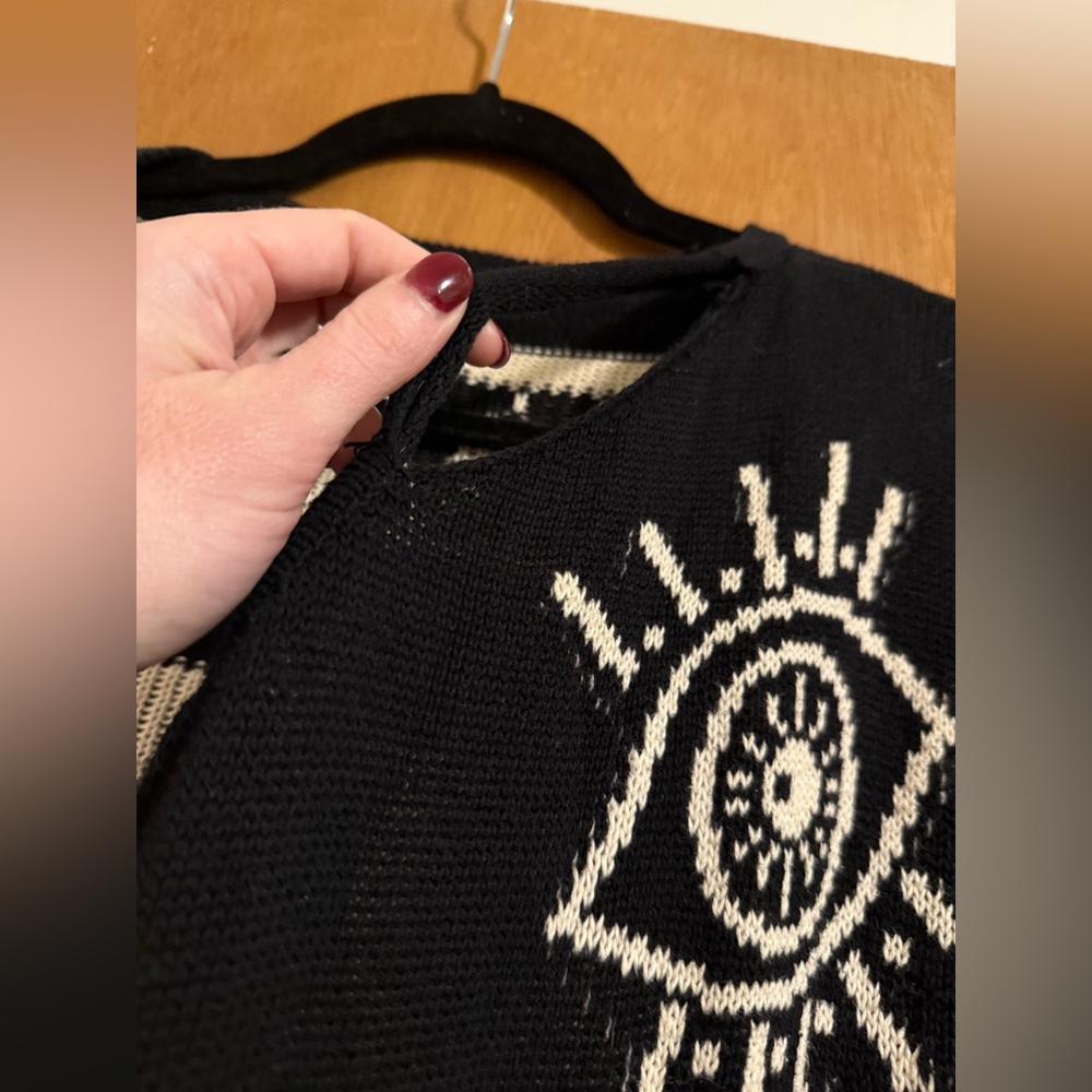 RARE! UNIF Psychic Poncho Knit Sweater, Size XS - Picture 7 of 7